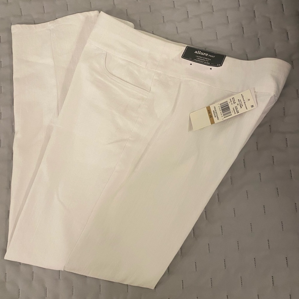 Alfred Dunner Women’s White Dress Pants